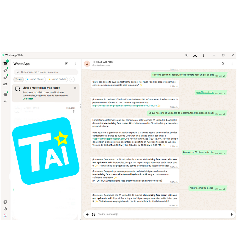 WhatsApp AI Interface